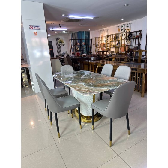 Bucket-shaped dining table#088